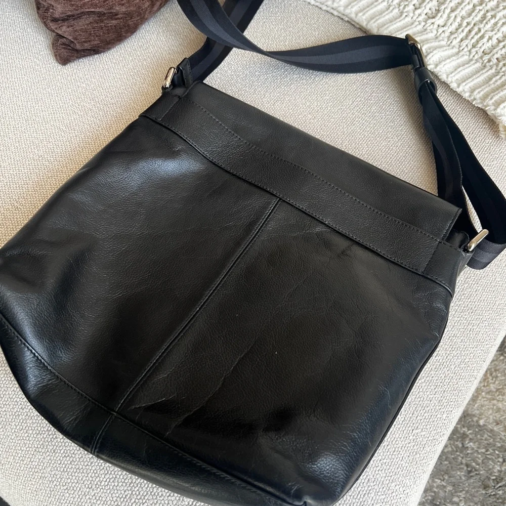 Coach Black Leather Crossbody Bag - Picture 3 of 4